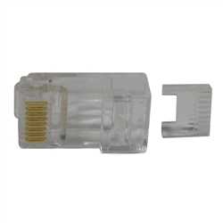MODE 13-102-0 RJ45 CAT5 PLUG SOLID (2 PIECE)                (SEE 100-208C5 FOR 1 PIECE VERSION)