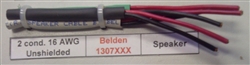 BELDEN 16AWG 2 CONDUCTOR STRANDED UNSHIELDED BLK PVC CM/FT1 OXY-FREE LOW CAP SPEAKER CABLE DIR BURIAL (152M = FULL BOX)