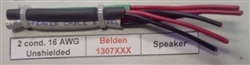 BELDEN 16AWG 2 CONDUCTOR STRANDED UNSHIELDED WHT PVC CM/FT1 OXY-FREE LOW CAP SPEAKER CABLE DIR BURIAL (152M = FULL BOX)