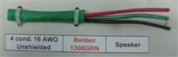 BELDEN 16/4 STRANDED UNSHIELDED GREEN PVC CM/FT1 1308A GRN  OXY-FREE LOW CAP SPEAKER CABLE DIR BURIAL (152M = FULL BOX)