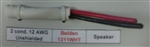 BELDEN 12AWG 2 CONDUCTOR STRANDED UNSHIELDED WHT PVC CM/FT1 OXY-FREE LOW CAP SPEAKER CABLE DIR BURIAL (152M = FULL BOX)