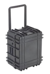 UK 1322WBLK 1322 TRANSIT CASE BLACK WITH WHEELS AND FOAM    (ID: 21.8" X 17.8" X 13.4") *SPECIAL ORDER*