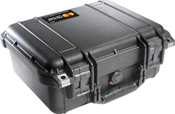 PELICAN CASE NO FOAM BLACK (MFR# 1400-001-110) 1400NFBLK    (ID 11.81"L X 8.87"W X 5.18"D)