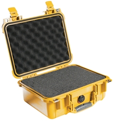 PELICAN CASE W/FOAM YELLOW (12" X 9-1/16" X 5-3/16") 1400YEL MFR# 1400-000-240