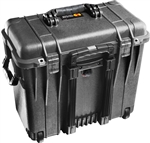 PELICAN CASE NO FOAM BLACK (MFR# 1440-001-110) 1440NFBLK    (ID 17.10"L X 7.50"W X 16"D) W/PULL HANDLE