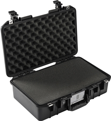 PELICAN AIR CASE WITH FOAM (MFR# 014850-0001-110) 1485BLK   BLACK (ID 17.75"L X 10.18"W X 6.15"D) *SPECIAL ORDER*