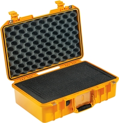 PELICAN AIR CASE WITH FOAM (MFR# 014850-0001-240) 1485YEL   YELLOW (ID 17.75"L X 10.18"W X 6.15"D)