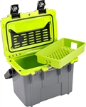 PELICAN 14Q-1-DKGRYEGRN 14QT DARK GRAY/GREEN PERSONAL COOLER (ID 12.75"L X 7.25"W X 8.75"H) *SPECIAL ORDER*