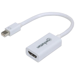 MANHATTAN 151399 PASSIVE MINI DISPLAYPORT TO HDMI ADAPTER,  MINI DISPLAYPORT MALE TO HDMI FEMALE, 1080P@60HZ