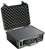 PELICAN CASE WITH FOAM BLACK (MFR# 1520-000-110) 1520BLK    (ID 18.06"L X 12.89"W X 6.72"D)