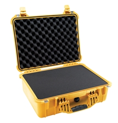 PELICAN CASE WITH FOAM YELLOW (MFR# 1520-000-240) 1520YEL   (ID 18.06"L X 12.89"W X 6.72"D)