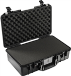 PELICAN AIR CASE WITH FOAM (MFR# 015250-0001-110) 1525BLK   BLACK (ID 20.50"L X 11.31"W X 6.75"D) *SPECIAL ORDER*