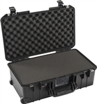 PELICAN AIR CASE WITH FOAM (MFR# 015350-0002-110) 1535BLK   BLACK (ID 20.39"L X 11.20"W X 7.21"D)