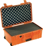 PELICAN AIR CASE WITH FOAM (MFR# 015350-0002-150) 1535ORG   ORANGE (ID 20.39"L X 11.20"W X 7.21"D)