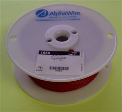 ALPHA 24AWG STRANDED RED HOOKUP WIRE 1550-1000RED           (1000 FEET)