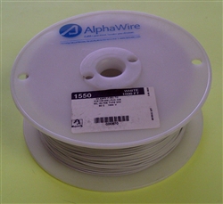 ALPHA 24AWG STRANDED WHITE HOOKUP WIRE 1550-1000WHT         (1000 FEET)