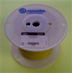 ALPHA 22AWG STRANDED YELLOW HOOKUP WIRE 1551-1000YEL        (1000 FEET)
