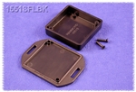HAMMOND BLACK PLASTIC ENCLOSURE WITH FLANGED LID 1551SFLBK  1.97" X 1.97" X 0.59" *SPECIAL ORDER*
