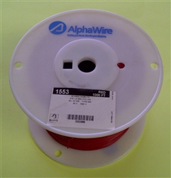 ALPHA 20AWG STRANDED RED HOOKUP WIRE 1553-1000RED           (1000 FEET)