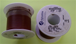 ALPHA 20AWG STRANDED BROWN HOOKUP WIRE 1553-100BRN          (100 FEET)