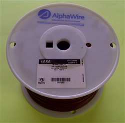 ALPHA 18AWG STRANDED BROWN HOOKUP WIRE 1555-1000BRN         (1000 FEET)