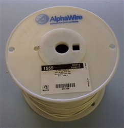 ALPHA 18AWG STRANDED WHITE HOOKUP WIRE 1555-1000WHT         (1000 FEET)