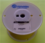 ALPHA 18AWG STRANDED YELLOW HOOKUP WIRE 1555-1000YEL        (1000 FEET)