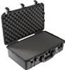 PELICAN AIR CASE WITH FOAM (MFR# 015550-0001-110) 1555BLK   BLACK (ID 23.00"L X 12.75"W X 7.50"D) *SPECIAL ORDER*