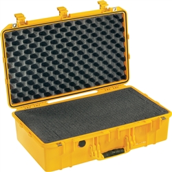 PELICAN AIR CASE WITH FOAM (MFR# 015550-0001-240) 1555YEL   YELLOW (ID 23.00"L X 12.75"W X 7.50"D)