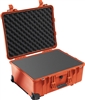 PELICAN CASE WITH FOAM ORANGE (MFR# 1560-000-150) 1560ORG   (ID 20.37"L X 15.43"W X 9.00"D)