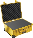 PELICAN CASE WITH FOAM YELLOW (MFR# 1560-000-240) 1560YEL   (ID 20.37"L X 15.43"W X 9.00"D) *SPECIAL ORDER*