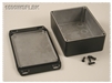 HAMMOND BLACK ALUMINUM DIECAST ENCLOSURE 1590WSFLBK         WATERTIGHT, FLANGE LID 4.35" X 3.21" X 1.57" *SPECIAL ORDER*