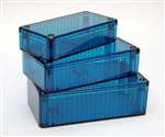 HAMMOND 1591CTBU POLYCARBONATE ENCLOSURE, ICE BLUE          TRANSLUSCENT (4.7" X 2.6" X 1.56")