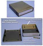 HAMMOND 1598DBU ABS PLASTIC INSTRUMENT ENCLOSURE, BLUE      (7.1" X 8.1" X 2.5")