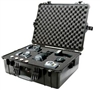 PELICAN CASE WITH FOAM BLACK (MFR# 1600-000-110) 1600BLK    (ID 21.43"L X 16.50"W X 7.87"D)