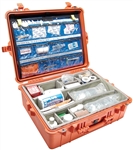 PELICAN EMS CASE ORANGE (MFR# 1600-005-150) 1600EMS-ORG     W/LID ORGANIZER (ID 21.51" X 16.54" X 7.99") *SPECIAL ORDER*