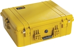 PELICAN CASE NO FOAM YELLOW (MFR# 1600-001-240) 1600NFYEL   (ID 21.43"L X 16.50"W X 7.87"D) *SPECIAL ORDER*