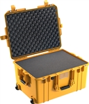 PELICAN AIR CASE WITH FOAM (MFR# 016070-0001-240) 1607YEL   YELLOW (ID 21.05"L X 15.81"W X 11.63"D) *SPECIAL ORDER*