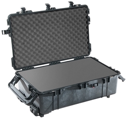 PELICAN CASE W/FOAM & WHEELS BLK (MFR# 1670-000-110) 1670BLK (ID 28.10"L X 16.49"W X 9.19"D) *SPECIAL ORDER*