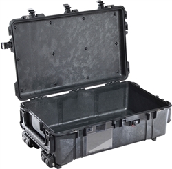 PELICAN CASE NO FOAM W/WHEELS (MFR# 1670-001-110) 1670NFBLK BLACK (ID 28.10"L X 16.49"W X 9.19"D)