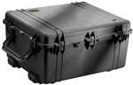 PELICAN CASE W/FOAM & WHEELS BLK (MFR# 1690-000-110) 1690BLK (ID 30.13"L X 25.13"W X 15.36"D) *SPECIAL ORDER*