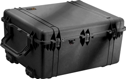 PELICAN CASE NO FOAM W/WHEELS (MFR# 1690-001-110) 1690NFBLK BLACK (ID 30.13"L X 25.13"W X 15.36"D) *SPECIAL ORDER*