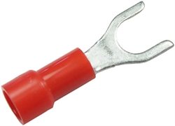 PICO 1724-15 RED 22-18AWG #8 SPADE CONNECTOR / FORK TERMINAL, VINYL INSULATED, 50/PACK