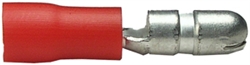 PICO 1758-15 RED 22-18AWG .157" MALE BULLET CONNECTOR,      VINYL INSULATED, 50/PACK