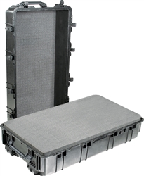 PELICAN CASE WITH FOAM & WHEELS (MFR# 1780-000-110) 1780BLK BLACK (ID 42.00"L X 22.00"W X 15.10"D) *SPECIAL ORDER*