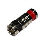 PLATINUM 18011 F TYPE SEALSMART COMPRESSION CONNECTOR FOR   RG59, SOLD PER CONNECTOR *COMPRESSION STYLE TOOL REQUIRED*