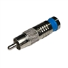 PLATINUM 18066 RCA SEALSMART COMPRESSION CONNECTOR FOR RG6Q QUAD SHIELD, 6/PACK *COMPRESSION STYLE TOOL REQUIRED*