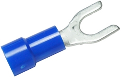 PICO 1824-CS BLUE 16-14AWG #8 SPADE CONNECTOR / FORK        TERMINAL, VINYL INSULATED, 100/PACK