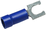 PICO 1828-15 BLUE 16-14AWG #8 LOCKING SPADE CONNECTOR / FORK TERMINAL, VINYL INSULATED, 50/PACK