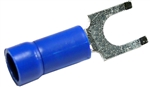 PICO 1833-CS BLUE 16-14AWG #6 FLANGED SPADE CONNECTOR /     FORK TERMINAL, VINYL INSULATED, 100/PACK